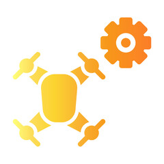 setting drone Gradient icon