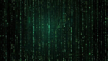 green matrix background computer generated