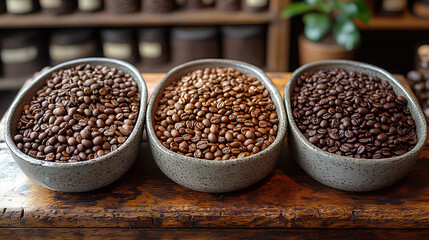 Coffee Bean Cup Symbolizing Creativity and Energy