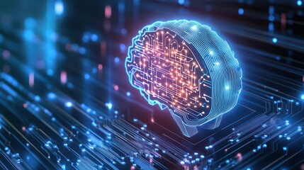 Digital Brain on Circuit Board