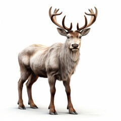 Fototapeta premium the AI Image Generator, reindeer isolated