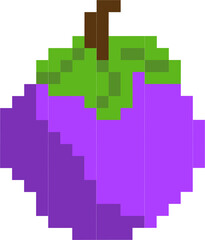 Obraz premium Fruit illustration in pixel style
