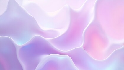 Obraz premium Soft abstract pastel waves with iridescent hues