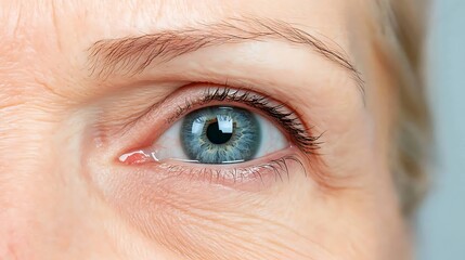 Emotional expression study close-up eye photography indoor setting human anatomy intimate perspective