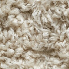 Fototapeta premium Close-up of fluffy wool texture