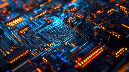 Obraz premium Circuit Board Abstract