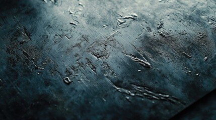 Fototapeta premium Close-Up of Textured Metallic Surface with Scratches and Imperfections in Dramatic Lighting Highlighting the Depth and Detail of the Material