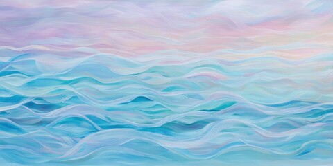 Obraz premium Abstract waves Powder blue Abstract patterns flowing 