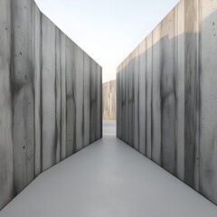 Large background image Is a panoramic image of rough concrete Modern concrete wall decoration Generative AI