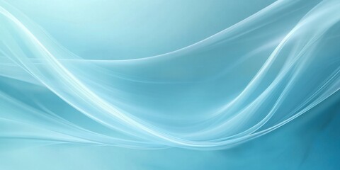 Fototapeta premium Waves Soft sky blue Abstract patterns flowing in a rh
