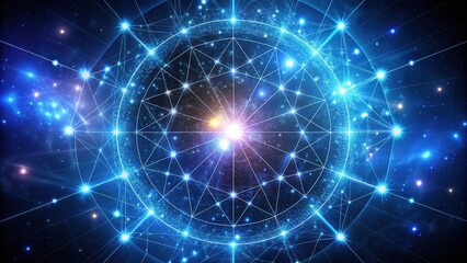 Cosmic astrological chart with glowing connections, cosmos, astrology, zodiac signs, energy, mystical