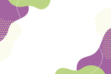 アブストラクト　ポップ　フレーム　紫