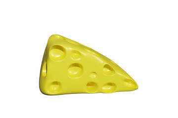 cheese isolated on white