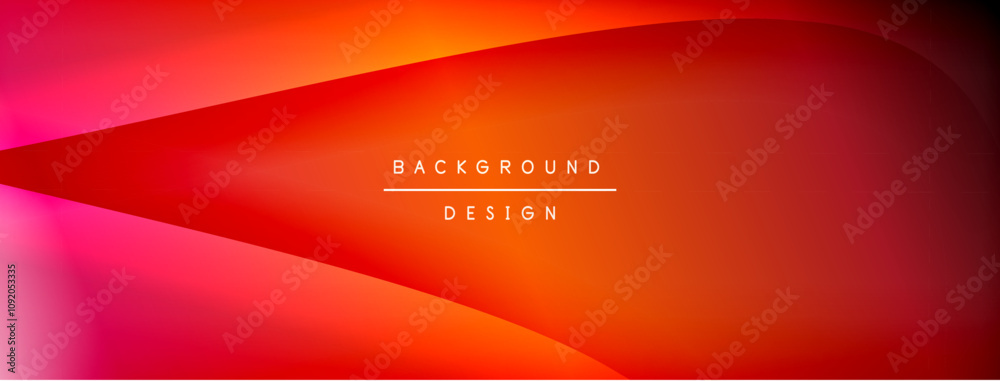 Poster bright rainbow style color gradient with curve round shape line background. vector illustration for 