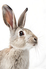 Obraz premium Photo portrait of a bunny or rabbit on a white background