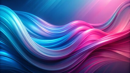 Fototapeta premium Abstract Dynamic Flow of Vibrant Blue and Pink Hues, Creating a Symphony of Color and Movement