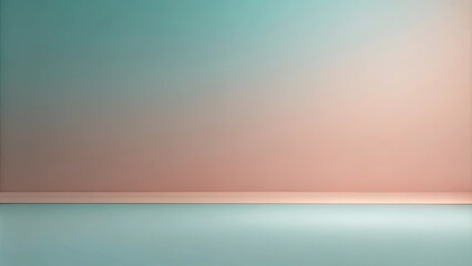 Naklejka premium Minimalist Gradient Background with a Pale Pink and Blue Color Scheme, Ideal for Product Displays or Graphic Design Projects