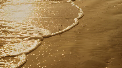 beautiful beach with small waves