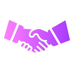 Obraz premium handsake Gradient icon