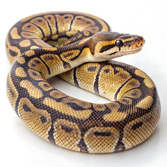 Obraz premium Python Snake PNG with Transparent Background – Isolated Python Snake for Wildlife and Nature Design