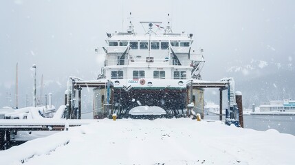 cold, ice, dock the harbor