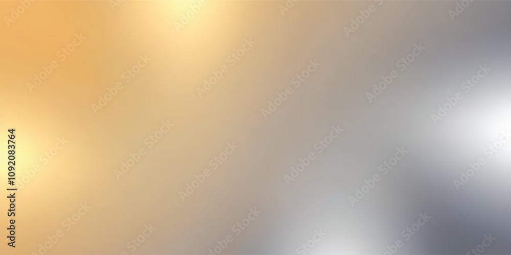 Aufkleber smooth gradient background with warm golden and cool silver tones creates soothing and elegant visual effect, ideal for modern design projects and product displays