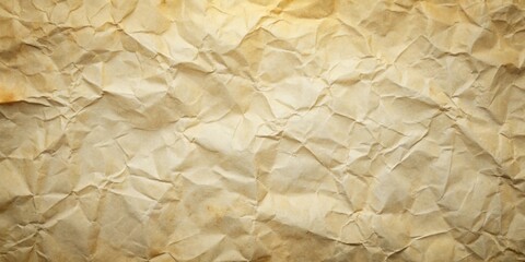 Obraz premium Textured Abstract Background of Crumpled Brown Paper with Subtle Light Reflecting off Its Irregular Surface