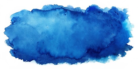 Obraz premium Abstract Watercolor Background with Deep Blue Hues and Faded Edges