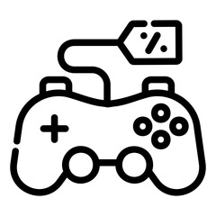 Obraz premium videogame Line Icon
