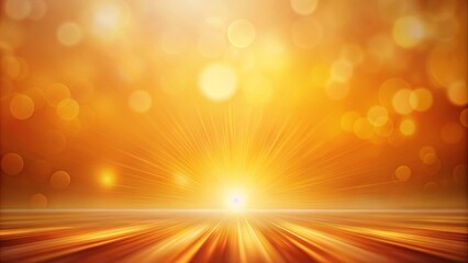 Obraz premium Abstract Golden Light with Sunburst and Blurred Background