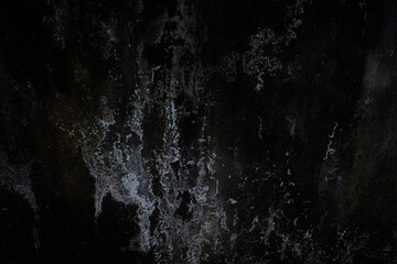 Part of an old dirty wall with cracked plaster. Grunge. Spooky background