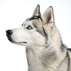 Obraz premium Husky Dog PNG with Transparent Background – Isolated Husky Image for Pet and Animal Design