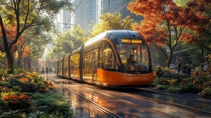 Obraz premium Sustainable Urban Mobility Plans - Develop urban mobility plans that prioritize sustainable transportation options.