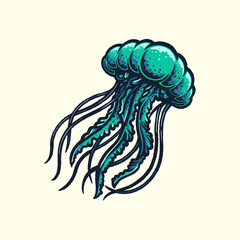 jellyfish vector illustration