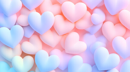 Valentine's love heart wallpaper abstract background colorful design soft environment aesthetic perspective for romantic vibes