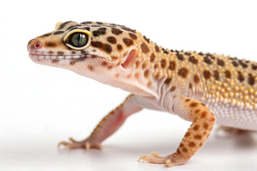 Gecko on Branch PNG with Transparent Background &ndash; Isolated Gecko for Wildlife and Nature Design
