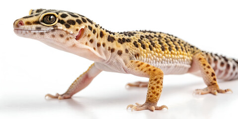 Obraz premium Gecko on Branch PNG with Transparent Background – Isolated Gecko for Wildlife and Nature Design