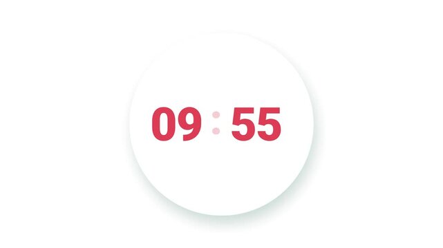 10 Minute Countdown Animation Timer, Clock  Countdown 10 Minutes Animation. 4K UHD