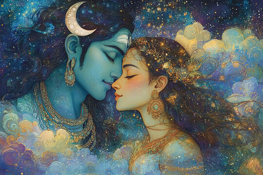 God Shiva and Parvati