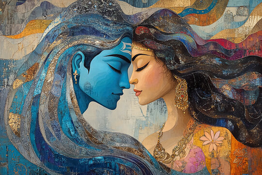 God Shiva and Parvati