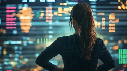 The businesswoman invests in stablecoins to reduce volatility in her digital portfolio.