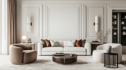 Fototapeta premium Modern Living Room Interior Design