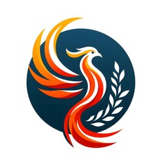 Naklejka premium AI Generate of Logo for business Recognizable Phoenix, Unique, Simple but Elegant