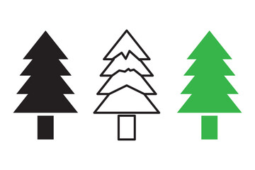 Fototapeta premium Christmas Tree icon.