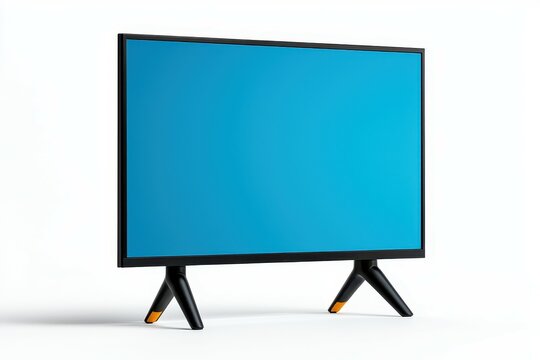 Modern Slim Black Flat Screen TV in a Stylish Design with Minimalistic Features Perfect for a Contemporary Living Space and Entertainment Setup