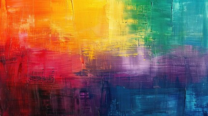 Naklejka premium Abstract colorful art with brush strokes. Perfect for creating backgrounds or adding a touch of artistry to your projects.