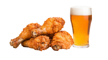 Crispy fried chicken delight restaurant kitchen food photography cozy atmosphere overhead view culinary concept