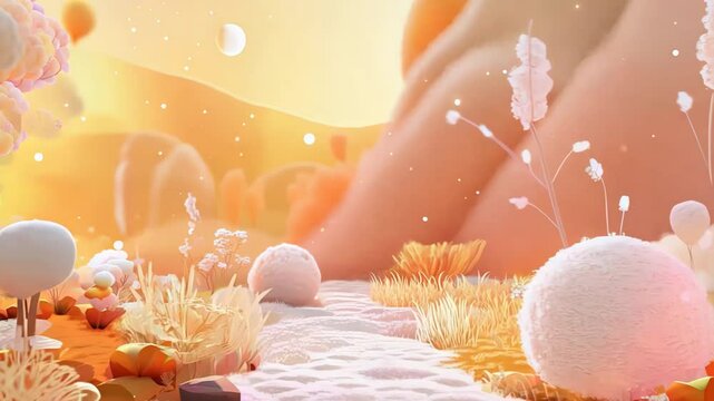 cartoon plush cute background