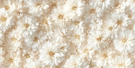 A close-up of delicate white flowers creating a soft, serene background.