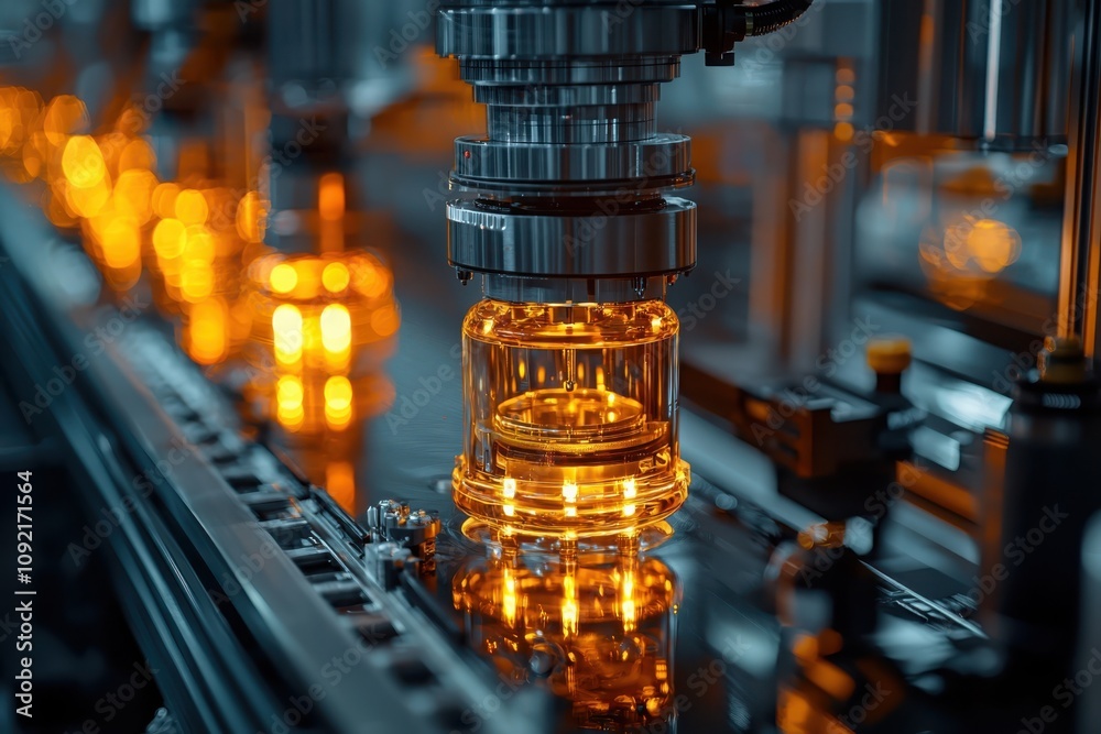 Poster monitoring smart factory operations with advanced sensor technology in an industrial environment for